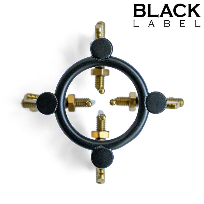 Black Label - 4-Way Urethrale Stretcher - Zwart/Goud-Erotiekvoordeel.nl