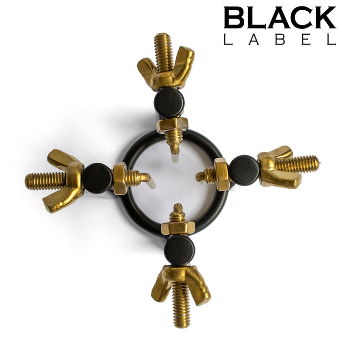 Black Label - 4-Way Urethrale Stretcher - Zwart/Goud-Erotiekvoordeel.nl