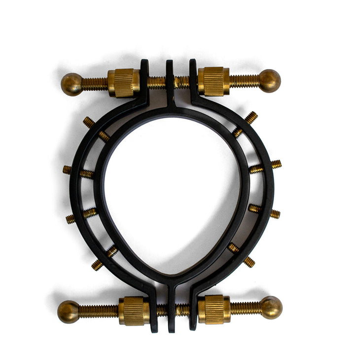 Black Label - Pussy Klem 2.0 - Vagina Klem met Spikes - Zwart/Goud-Erotiekvoordeel.nl