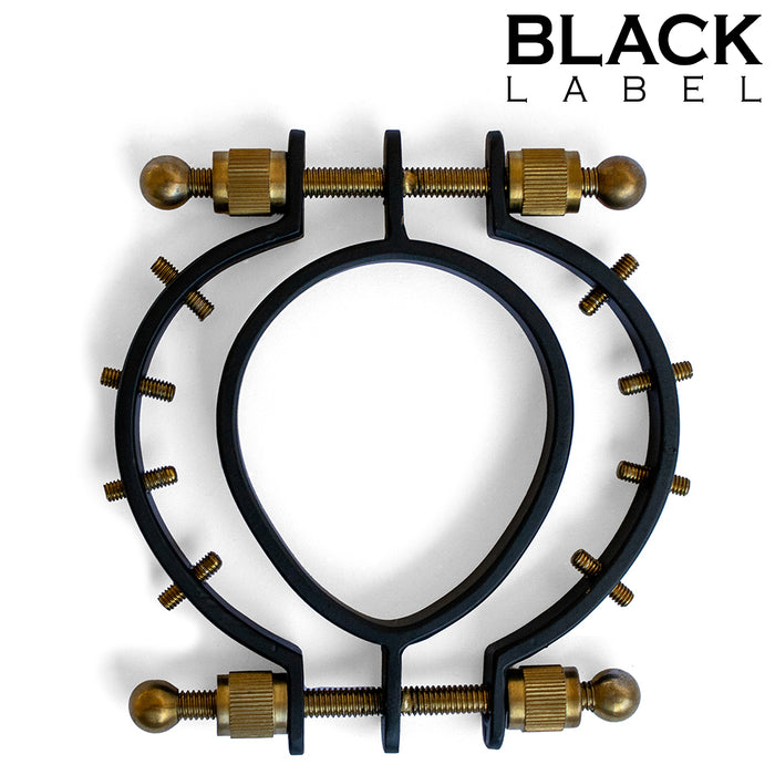 Black Label - Pussy Klem 2.0 - Vagina Klem met Spikes - Zwart/Goud-Erotiekvoordeel.nl