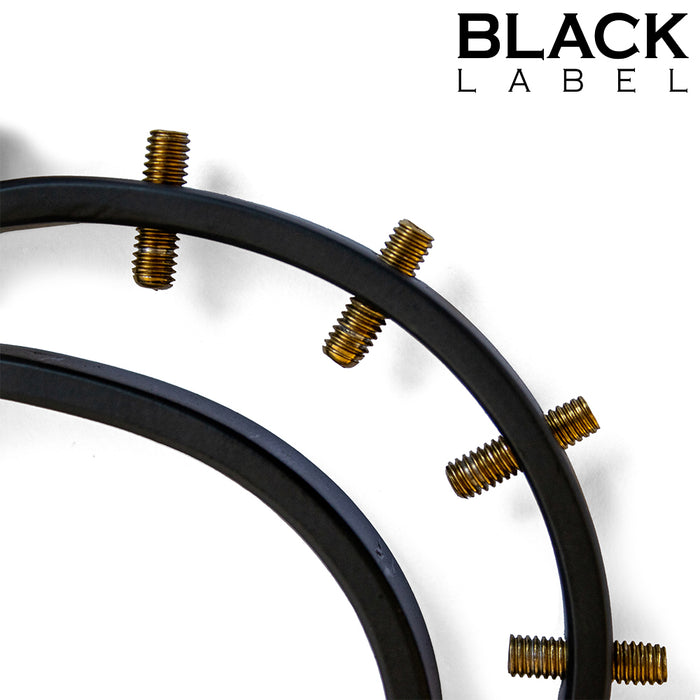 Black Label - Pussy Klem 2.0 - Vagina Klem met Spikes - Zwart/Goud-Erotiekvoordeel.nl