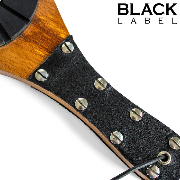 Black Label - Houten Paddle met Schoenzool-Erotiekvoordeel.nl