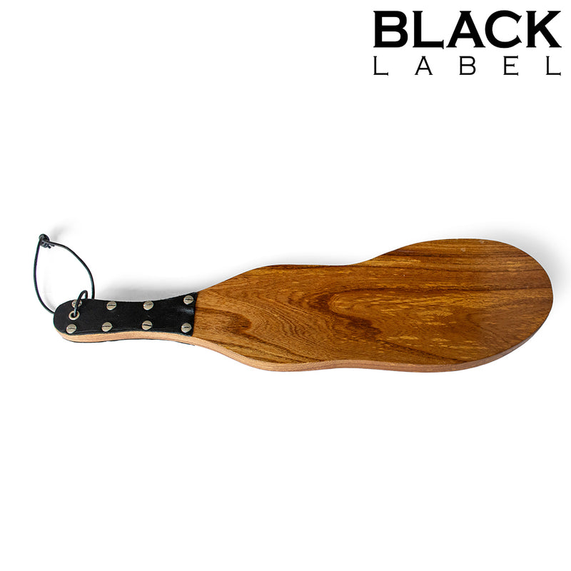Black Label - Houten Paddle met Schoenzool-Erotiekvoordeel.nl