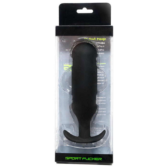 Sport Fucker - Next Level Trainer Plug - Buttplug - Siliconen - Zwart-Erotiekvoordeel.nl