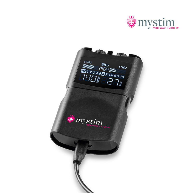 Mystim Tension Lover 2 – Elektrosex Powerbox met 2 kanalen en 7 programma’s-Erotiekvoordeel.nl