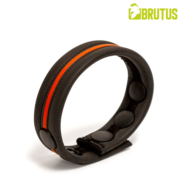 Brutus - Neopreen Cockstrap - Verstelbaar met drukknopen - Zwart/Rood