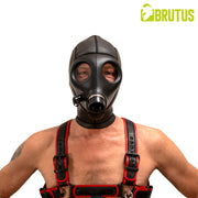 Brutus - Neopreen Alien Gas Masker Hood - Zwart-Erotiekvoordeel.nl