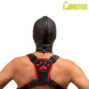 Brutus - Neopreen Alien Gas Masker Hood - Zwart-Erotiekvoordeel.nl