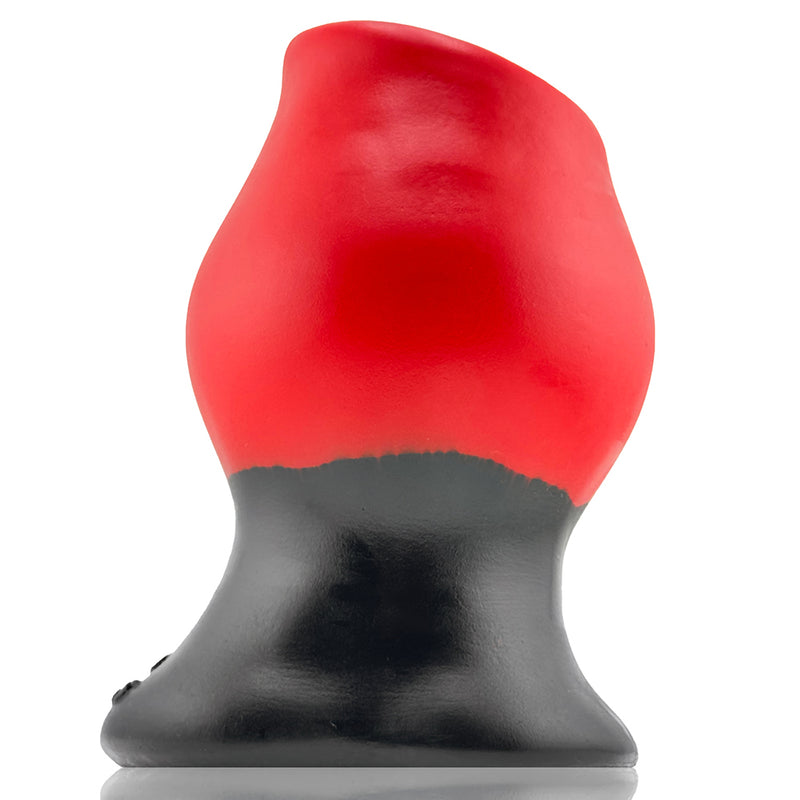 Oxballs - Pighole Lava - Holle Buttplug - Tunnelplug - Rood/Zwart-Erotiekvoordeel.nl