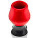 Oxballs - Pighole Lava - Holle Buttplug - Tunnelplug - Rood/Zwart-Erotiekvoordeel.nl