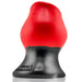Oxballs - Pighole Lava - Holle Buttplug - Tunnelplug - Rood/Zwart-Erotiekvoordeel.nl
