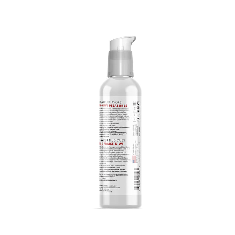 Swiss Navy - 4 in 1 Playful Flavors - Likbaar en Verwarmend Glijmiddel en Massage - Strawberry Kiwi Pleasure-Erotiekvoordeel.nl