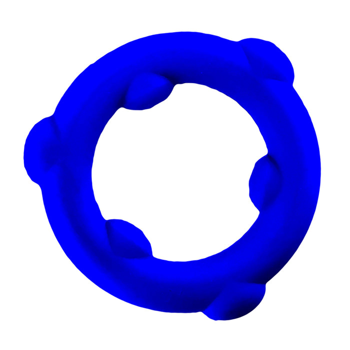 Oxballs - Spinner - Siliconen Cockring - Blauw-Erotiekvoordeel.nl