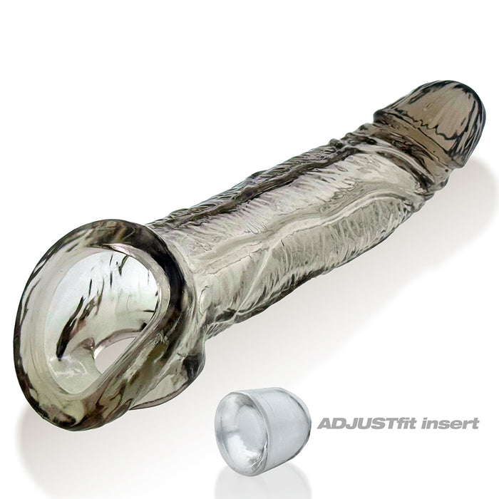 Oxballs - Coach - Penis Sleeve - Siliconen/TPR - Rookgrijs-Erotiekvoordeel.nl