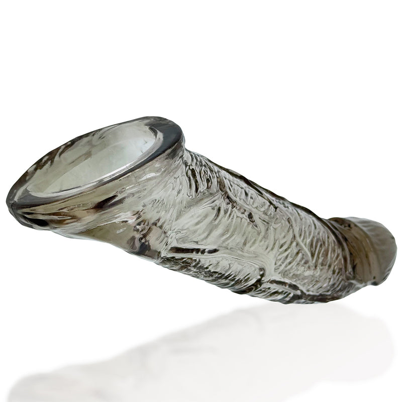 Oxballs - Coach - Penis Sleeve - Siliconen/TPR - Rookgrijs-Erotiekvoordeel.nl