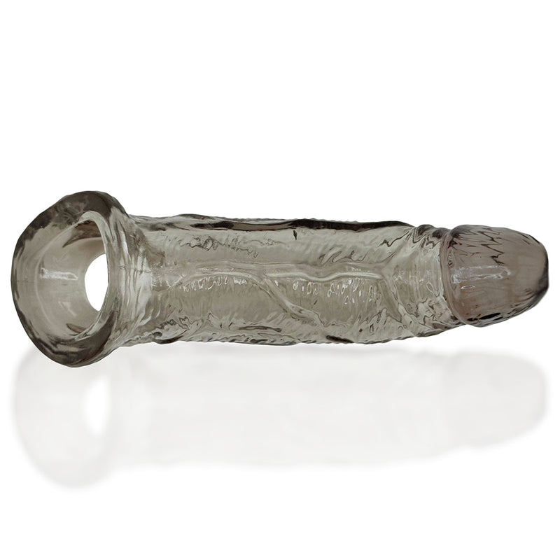 Oxballs - Coach - Penis Sleeve - Siliconen/TPR - Rookgrijs-Erotiekvoordeel.nl