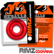 Oxballs - Rimz Softlips - Siliconen/TPR Cockring - Rood-Erotiekvoordeel.nl