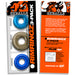 Oxballs - Rimringz - Multisize Pack 3 stuks - Cool Blues - Blauw/Transparant-Erotiekvoordeel.nl
