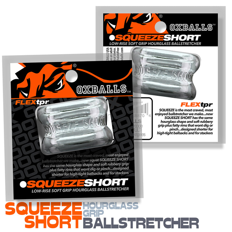 Oxballs - Squeeze Short - Ballstretcher - Transparant-Erotiekvoordeel.nl