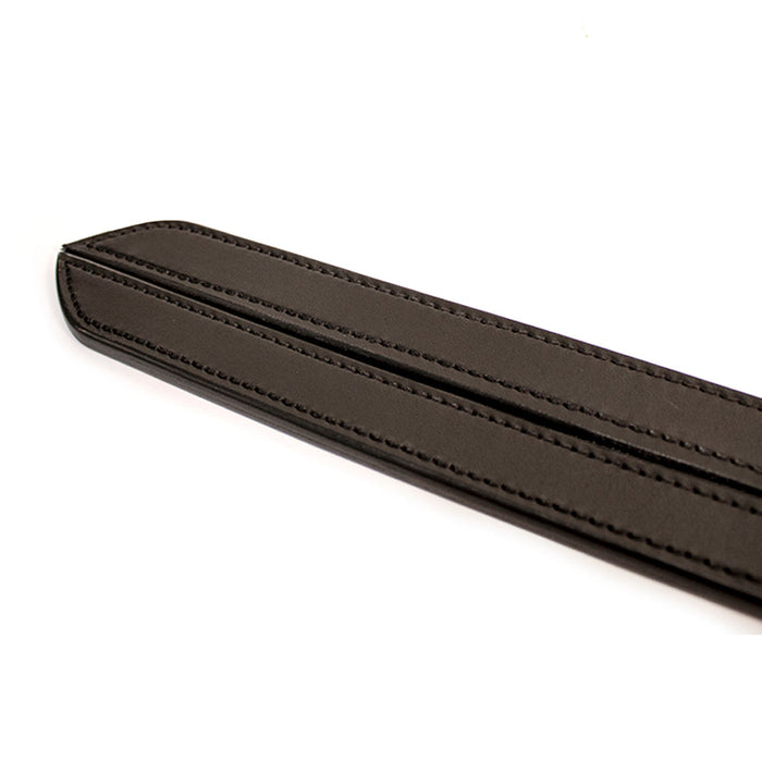 Brutus - Two Finger II - Zweep met Dubbele Zware Lederen Slappers - Zwart-Erotiekvoordeel.nl