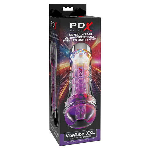 Pipedream - PDX Elite Viewtube Plus See-Thru EZ-Grip Stroker Masturbator-Erotiekvoordeel.nl
