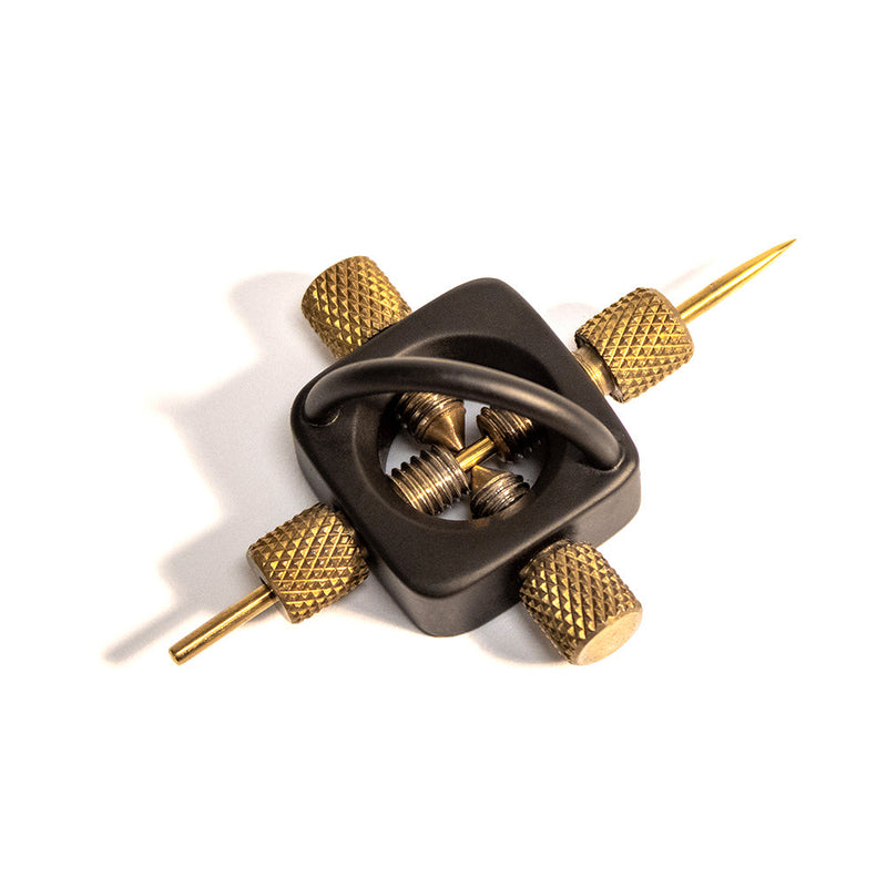 Black Label - The Sun - Tepel Marteling Tepelklem - Ook voor Naaldenspel - Zwart/Goud-Erotiekvoordeel.nl