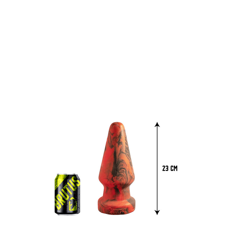 Brutus Nightmare - Rhino - Vac-U-Lock Buttplug - Siliconen - Rood/Zwart-Erotiekvoordeel.nl