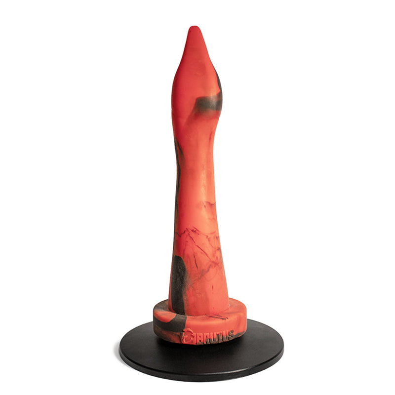 Brutus Nightmare - Gooseneck - Vac-U-Lock Buttplug - Siliconen - Rood/Zwart-Erotiekvoordeel.nl