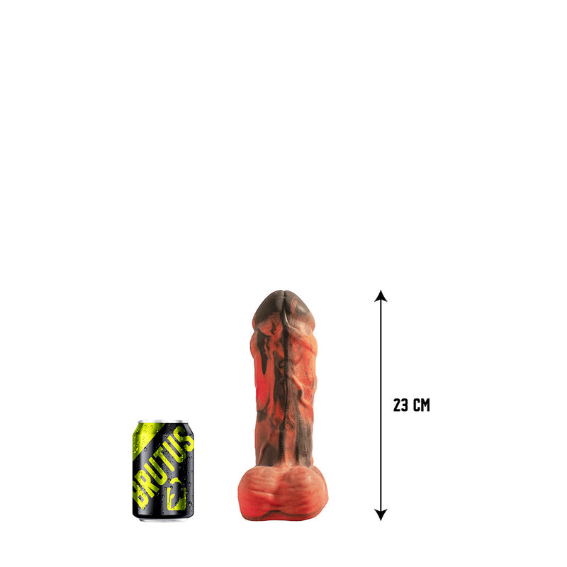 Brutus Nightmare - Fat Man - Vac-u-Lock Dildo - Siliconen - Rood/Zwart-Erotiekvoordeel.nl