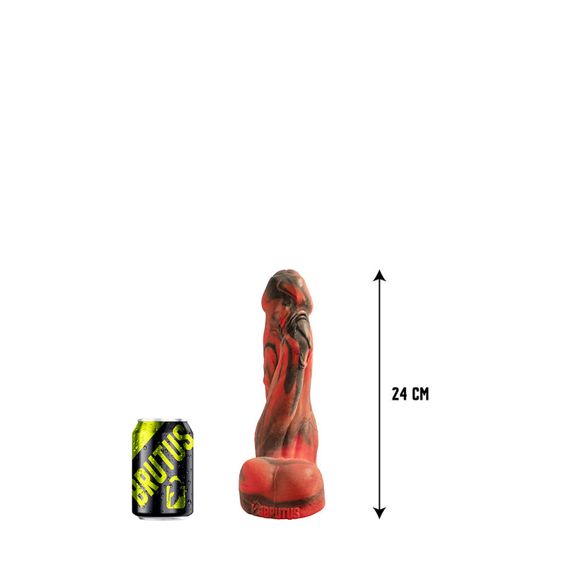 Brutus Nightmare - Greedy Filler - Vac-U-Lock Dildo - Siliconen - Rood/Zwart-Erotiekvoordeel.nl