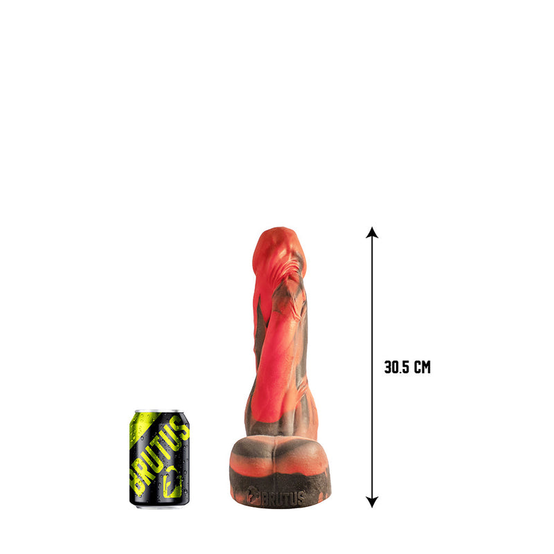 Brutus Nightmare - Spock's Cock - Vac-U-Lock Dildo - Siliconen - Rood/Zwart-Erotiekvoordeel.nl