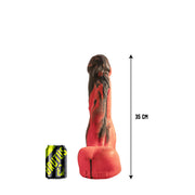 Brutus Nightmare - Greedy Filler - Vac-U-Lock Dildo - Siliconen - Rood/Zwart-Erotiekvoordeel.nl