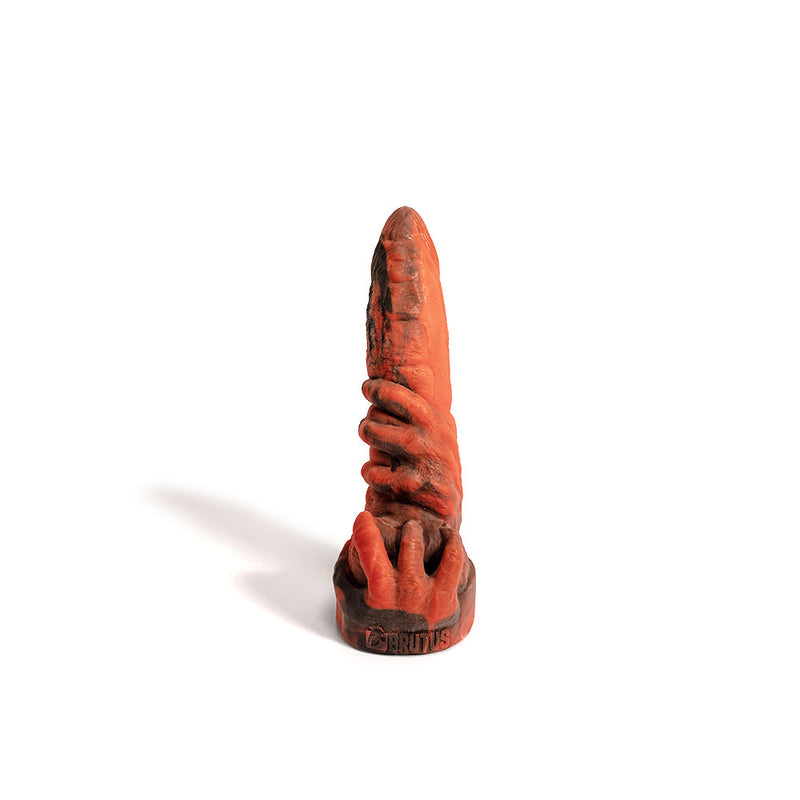 Brutus Nightmare - Omen - Vac-U-Lock Dildo - Siliconen - Rood/Zwart-Erotiekvoordeel.nl