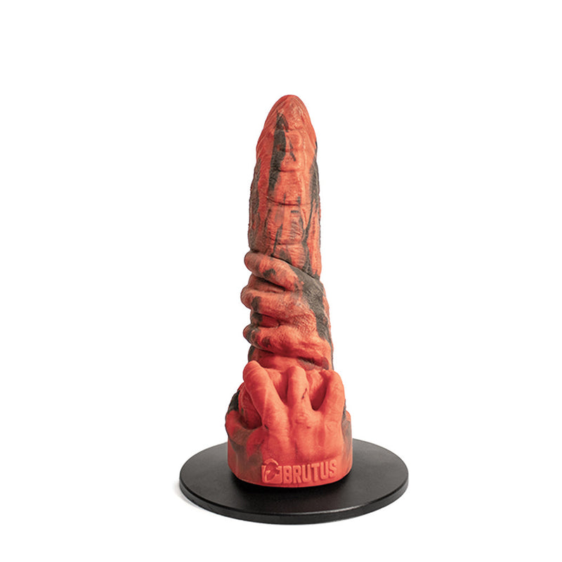 Brutus Nightmare - Omen - Vac-U-Lock Dildo - Siliconen - Rood/Zwart-Erotiekvoordeel.nl