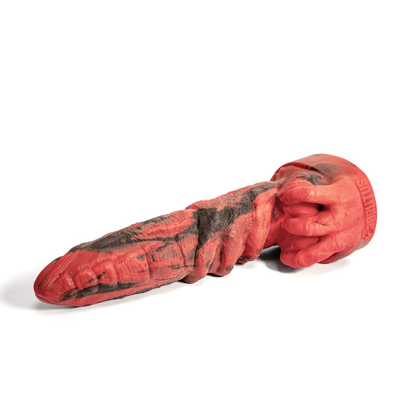 Brutus Nightmare - Omen - Vac-U-Lock Dildo - Siliconen - Rood/Zwart-Erotiekvoordeel.nl