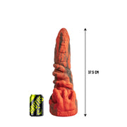 Brutus Nightmare - Omen - Vac-U-Lock Dildo - Siliconen - Rood/Zwart-Erotiekvoordeel.nl
