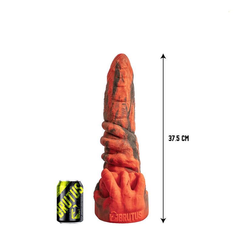 Brutus Nightmare - Omen - Vac-U-Lock Dildo - Siliconen - Rood/Zwart-Erotiekvoordeel.nl