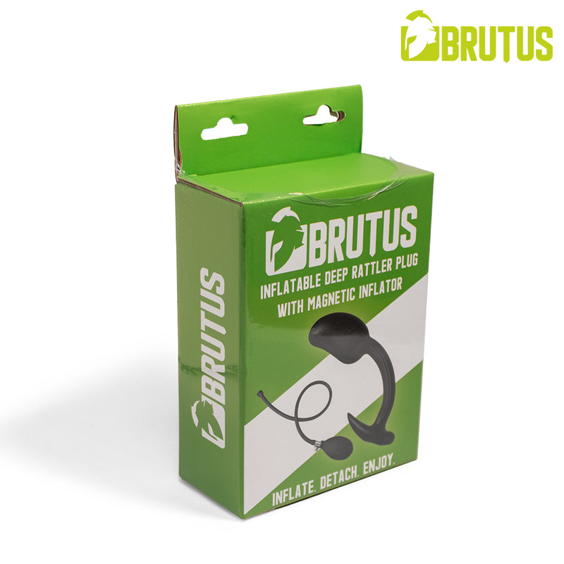 BRUTUS - Opblaasbare Deep Rattler Buttplug met Magnetische Pomp-Erotiekvoordeel.nl
