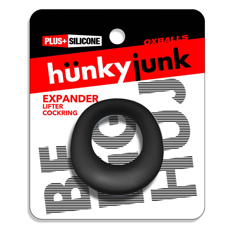 Hünkyjunk - Expander - Scoop-Style Cockring - Zwart