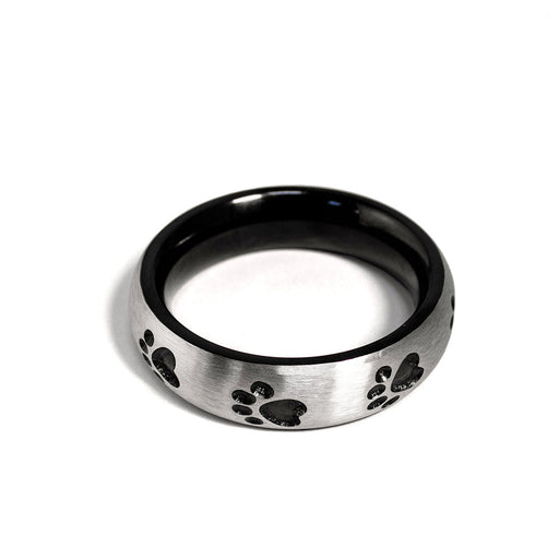 Black Label - Puppy Paw Donut Cock Ring - Stainless Steel - Erotiekvoordeel.nl