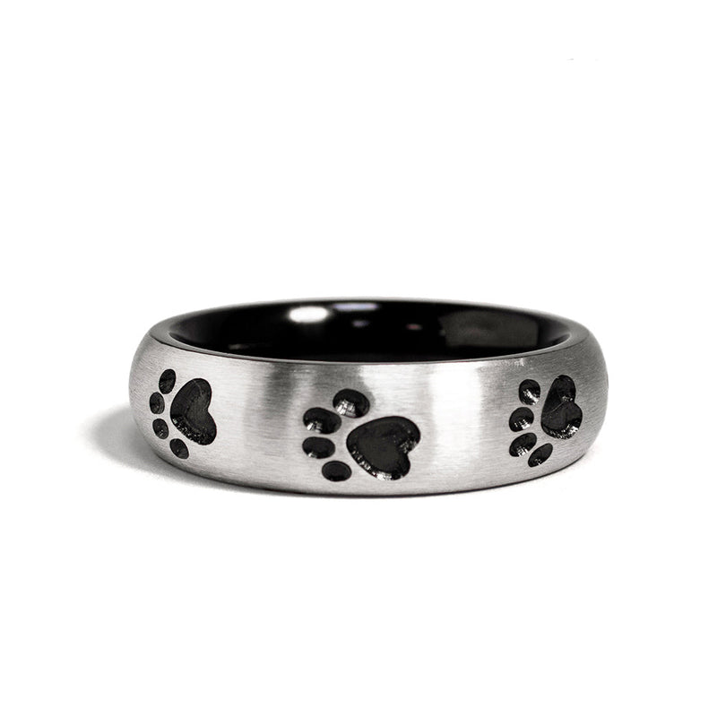 Black Label - Puppy Paw Donut Cockring - RVS