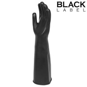 Black Label - Extra Lange Latex Fetish Handschoenen - 40 cm - Zwart-Erotiekvoordeel.nl