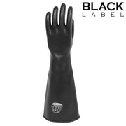 Black Label - Extra Lange Latex Fetish Handschoenen - 40 cm - Zwart-Erotiekvoordeel.nl