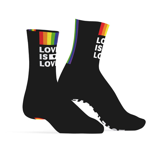 SneakXX - Sneaker Sokken LOVE IS LOVE - Zwart-Erotiekvoordeel.nl