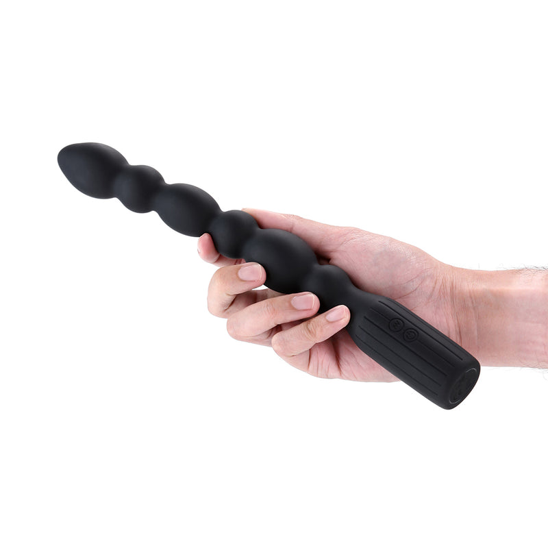 Renegade - Prime - Vibrerende Kralen Vibrator - Zwart-Erotiekvoordeel.nl