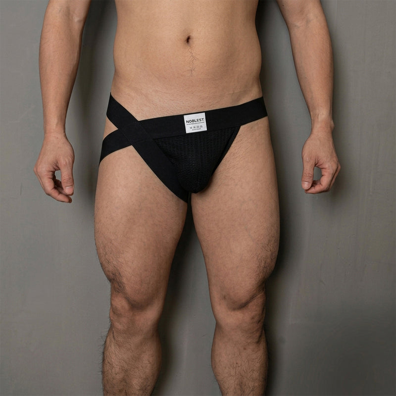 The Noblest - Asymmetrische Jockstrap - Zwart-Erotiekvoordeel.nl