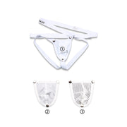 The Noblest - Jockstrap met 3 verwisselbare frontjes - Wit-Erotiekvoordeel.nl
