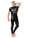Amorable - Wetlook Heren Overall - Zwart-Erotiekvoordeel.nl