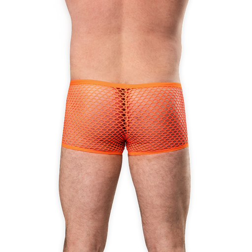 Amorable - Pantalones cortos de rejilla para hombre - Naranja-Erotiekvoordeel.nl