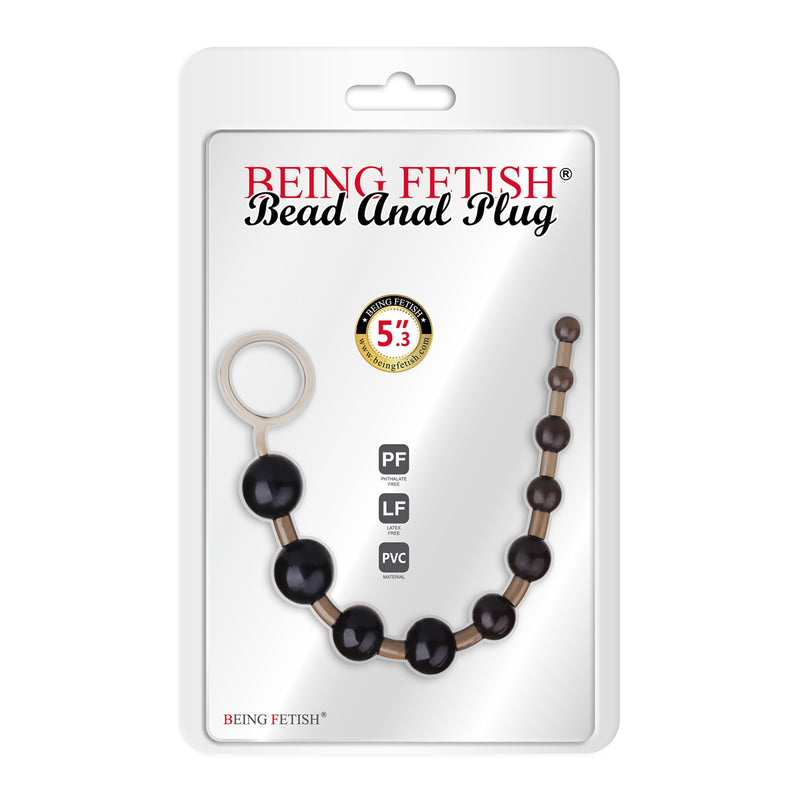 Being Fetish - Anaal Kralen - 32,5 cm - PVC - Transparant-Erotiekvoordeel.nl